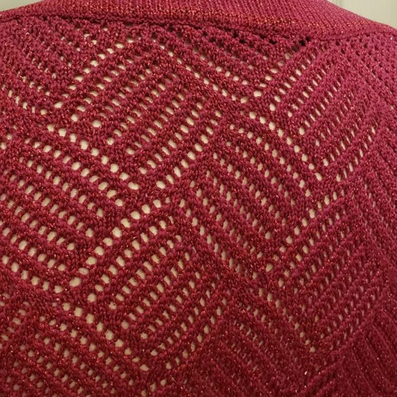 ESPRIT Sparkly Pink Sweater LARGE womens XSMALL - Picture 2 of 6